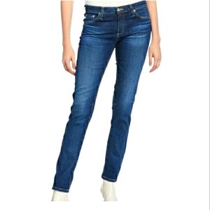 AG The Slit Cigarrette Leg Dark Blue Skinny Jeans Size 30R